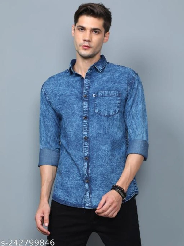 Denim Shirt For Men - M