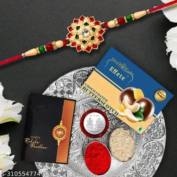 Rakhi Combo For Brother With Chocolate Almond