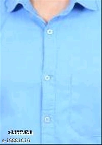 Men's Solid Blue Shirt - M
