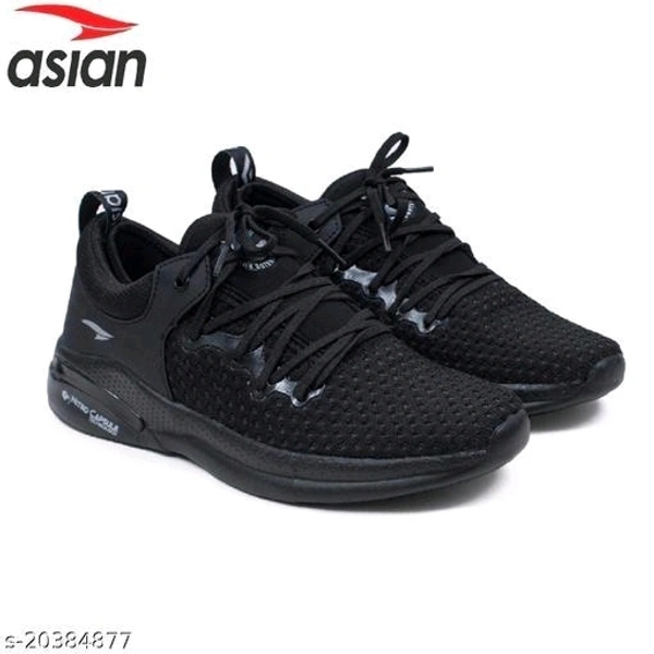 ASIAN Black Running Shoes - IND-10