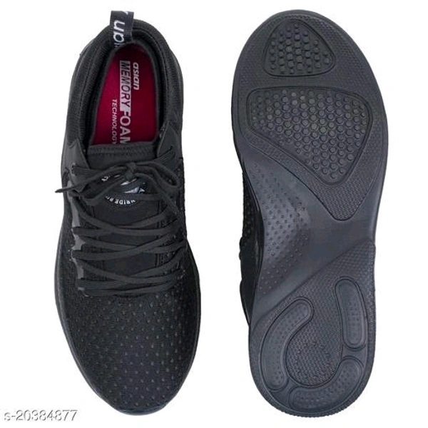 ASIAN Black Running Shoes - IND-10