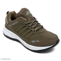 ASIAN Men's Cosco Brown Sports Shoes - IND-8