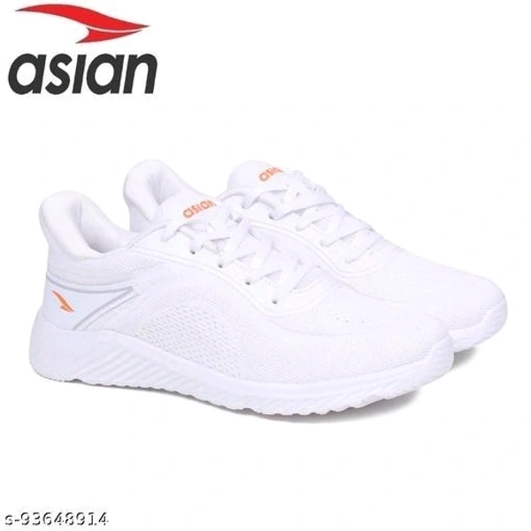 ASIAN Men's Delta-20 White Shoes - IND-9