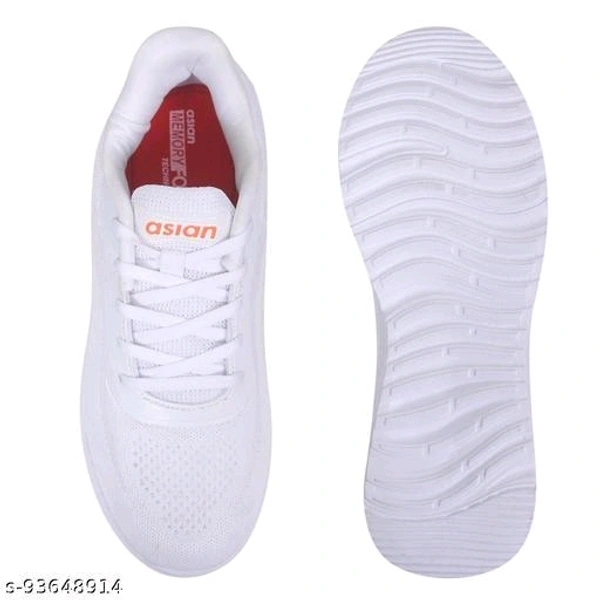 ASIAN Men's Delta-20 White Shoes - IND-9