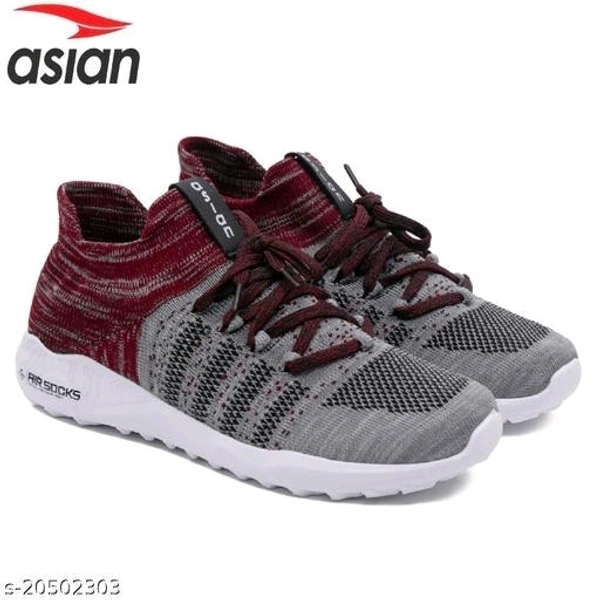 ASIAN Hattrick-09 Shoes For Men - IND-10, Gray