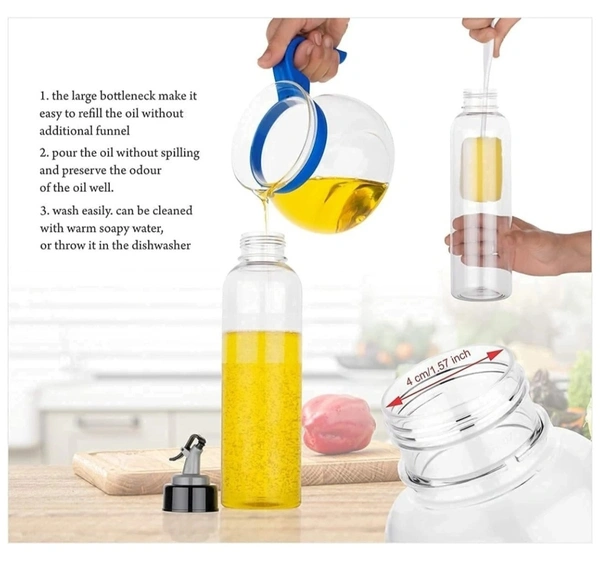 1000ml Cooking Oil Dispensee Set (Pack Of 2) - 1000ml
