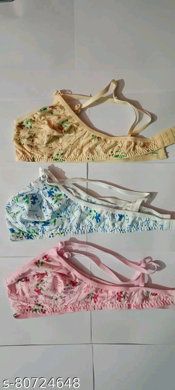 Non Pad Printed Bra Combo Pack of 6 - 34A