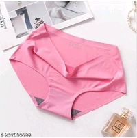 Women's Cotton Ice Silk Seamless Panties (Pack Of 3) - S