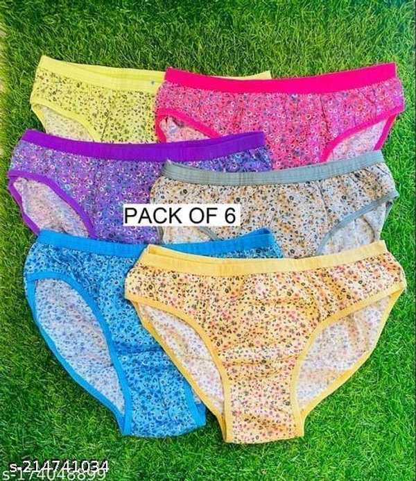 Women's Rambo Printed Panties (Pack Of 6) - XXL