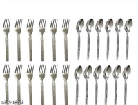 Stainless Steel Spoon & Fork 24 Pcs