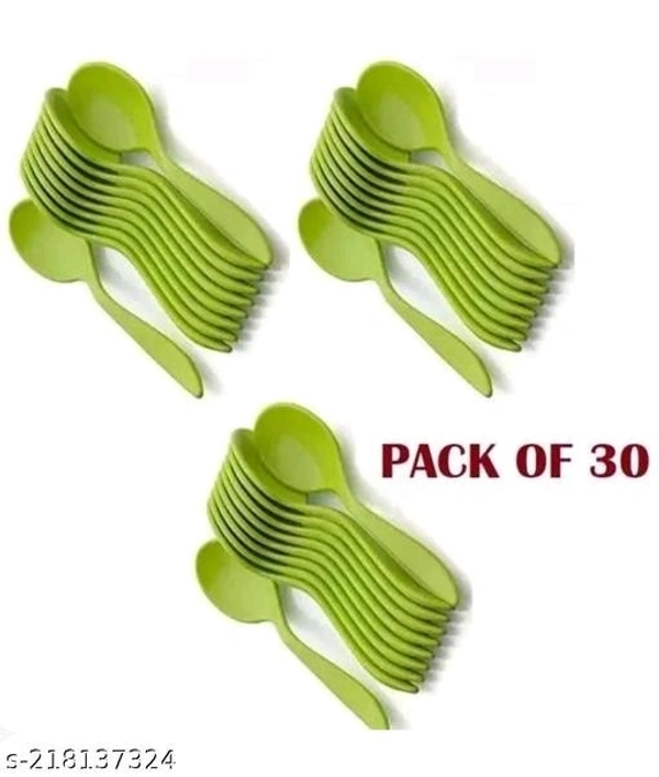 Stylish Pastic Unbreakable Spoon Set Of 30 Pcs