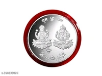 Silver Rakhi With Chocolate Set