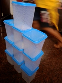 1000ml Plastic Storage Jar & Container (Pack Of 10)