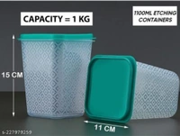 1000ml Plastic Jar & Conatainer(Pack Of 16)