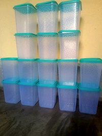 1000ml Plastic Jar & Conatainer(Pack Of 16)