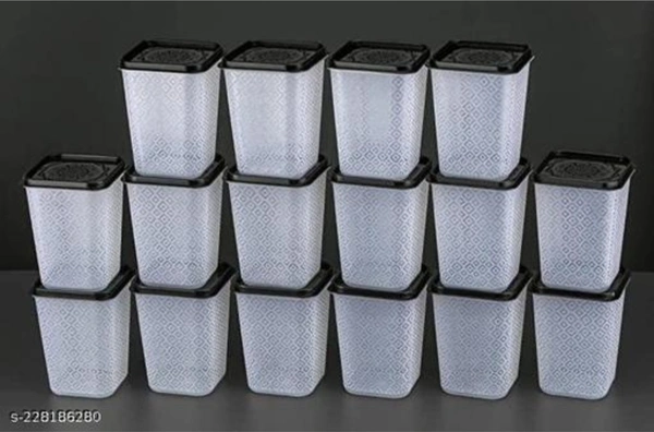 1100ml Plastic Storage Container (Pack Of 16)