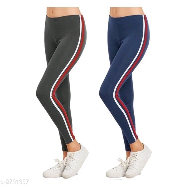 Elegant Poly cotton Women's Tight (Pack Of 2) - 30