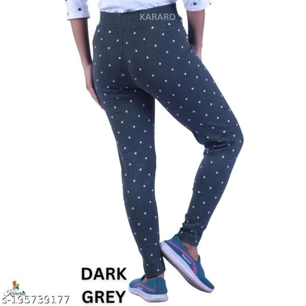 Women's Pack Of 4 Multicolor Printed Trackpants