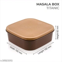 7 Section Heavy Duty Plastic Masala Box For Kitchen (Multicolor)