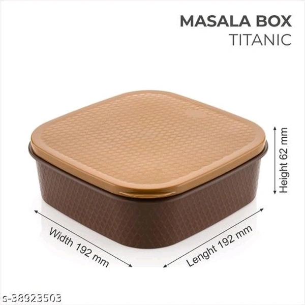 7 Section Heavy Duty Plastic Masala Box For Kitchen (Multicolor)