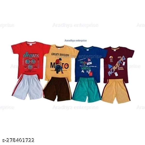 Boys T-shirt With Pant Set - 5-6 Years