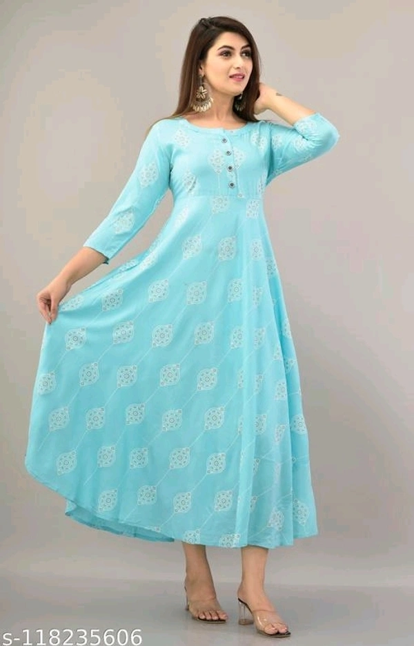 Printed Kurti For Women's  - M