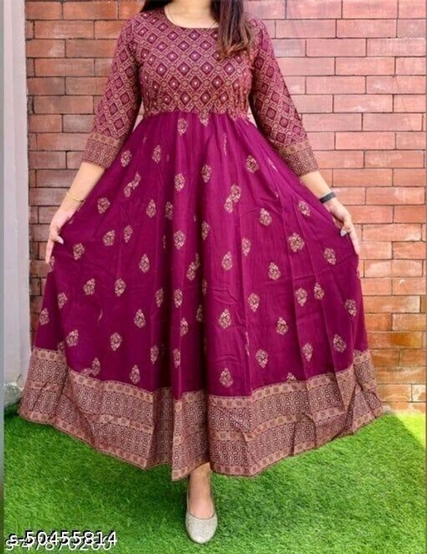 Women's Printed Kurti - M