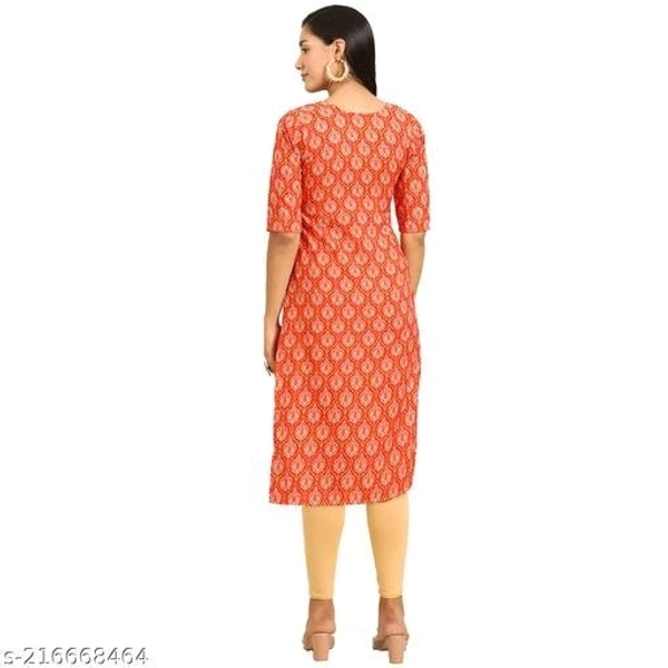 Stylish Women's Crepe Digital Printed Straight Kurti (Pack Of 4) - S