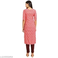 Stylish Women's Crepe Digital Printed Straight Kurti (Pack Of 4) - S