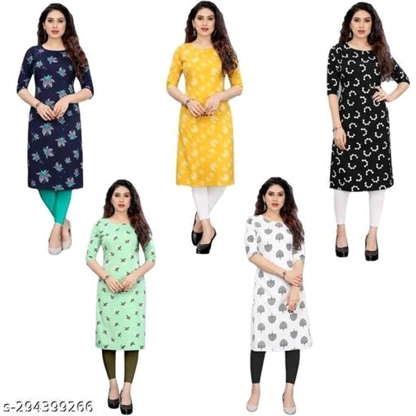Kurti's For Womens (Pack Of 5) - M