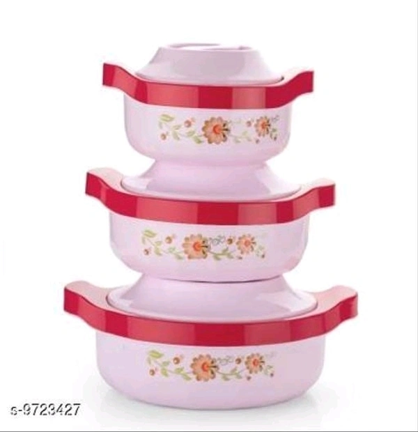 Thormoware Casserole Set (800ml,1500ml, 2500ml)