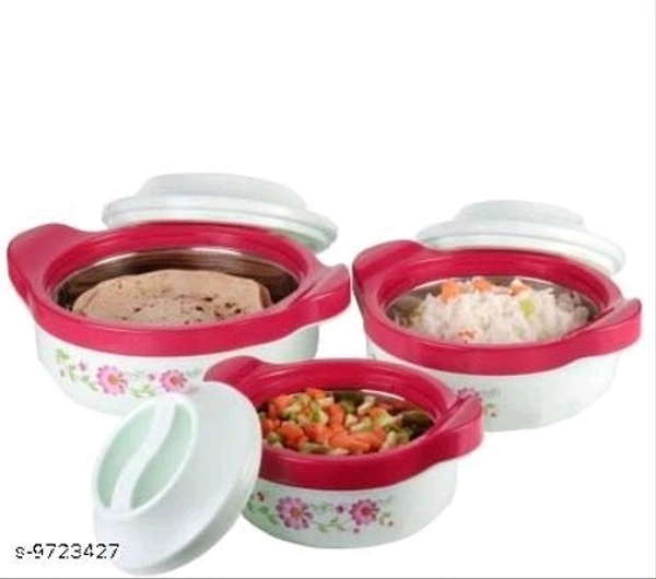 Thormoware Casserole Set (800ml,1500ml, 2500ml)