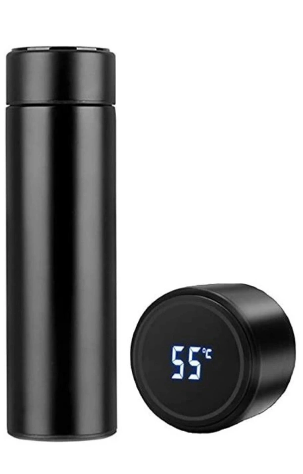 Smart LED Temperature Water Bottle (500ml) - Black