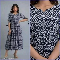 Women Rayon Anarkali Kurta - Xxl