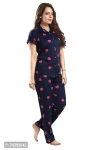 TRUNDZ Printed Night Suit Set For Women - L