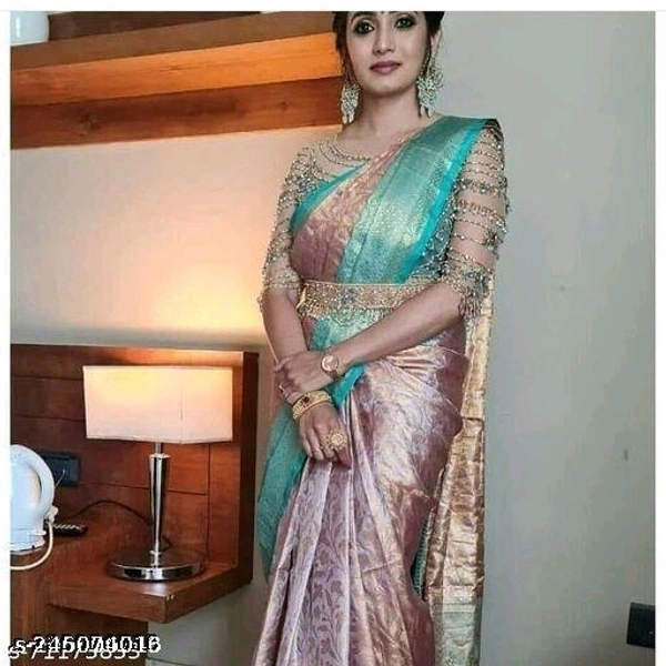 Fancy Banarashi Tissue High Level Demand Silk Saree