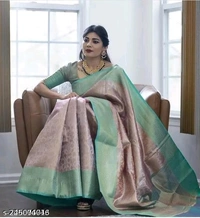 Fancy Banarashi Tissue High Level Demand Silk Saree