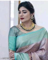 Fancy Banarashi Tissue High Level Demand Silk Saree