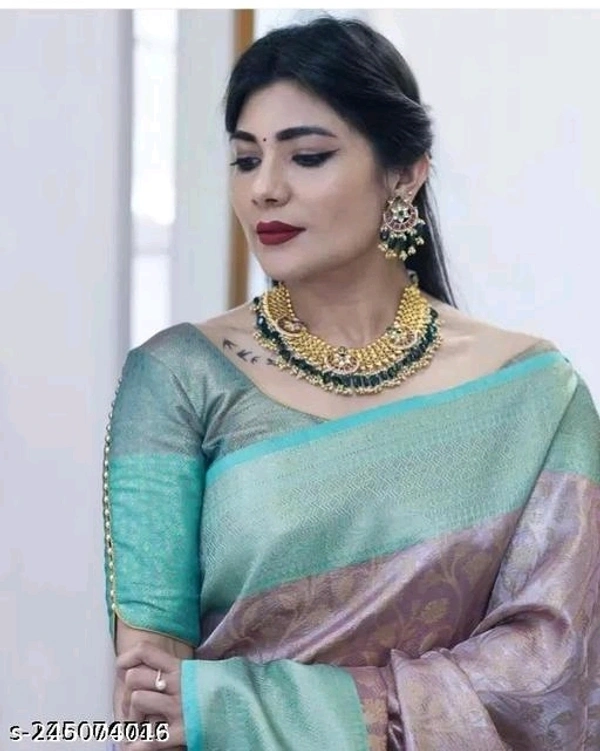 Fancy Banarashi Tissue High Level Demand Silk Saree