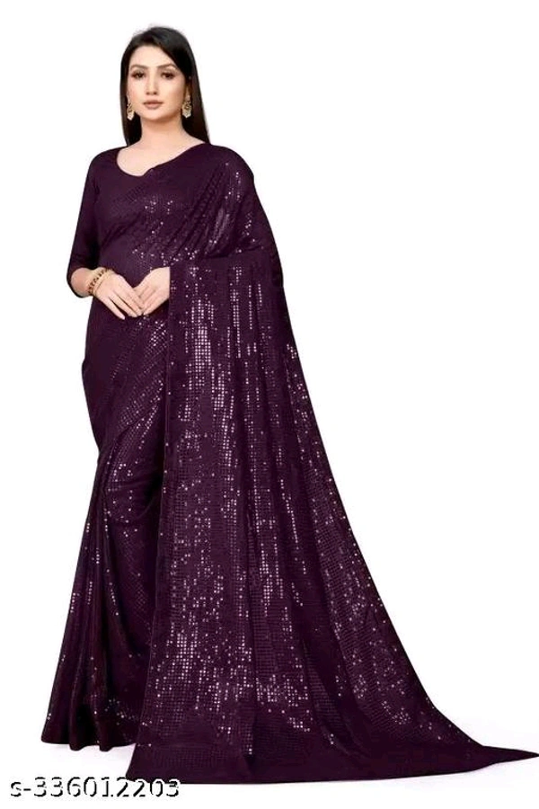 Sequence Saree For Wedding