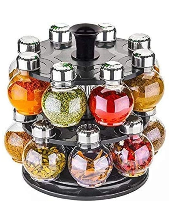 Multipurpose Plastic Spice Rack 16 In 1 set