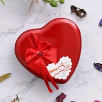 Lovely Heart Box With Teddy & Rose