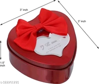 Lovely Heart Box With Teddy & Rose