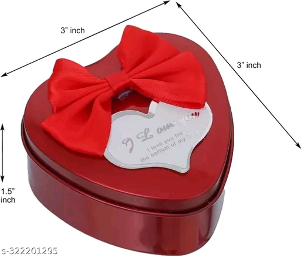 Lovely Heart Box With Teddy & Rose