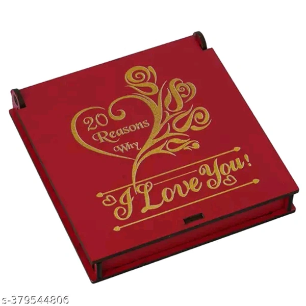 Beautiful Wooden 20 Reasons Why I Love You Massage Box