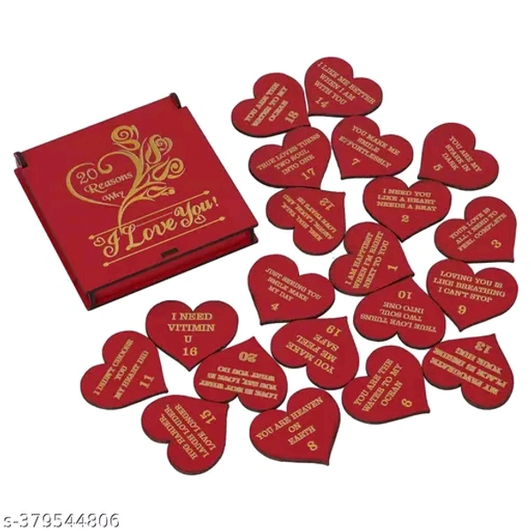 Beautiful Wooden 20 Reasons Why I Love You Massage Box