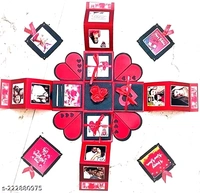 Explosion Box For Valentine, Anniversary Gift Card Box