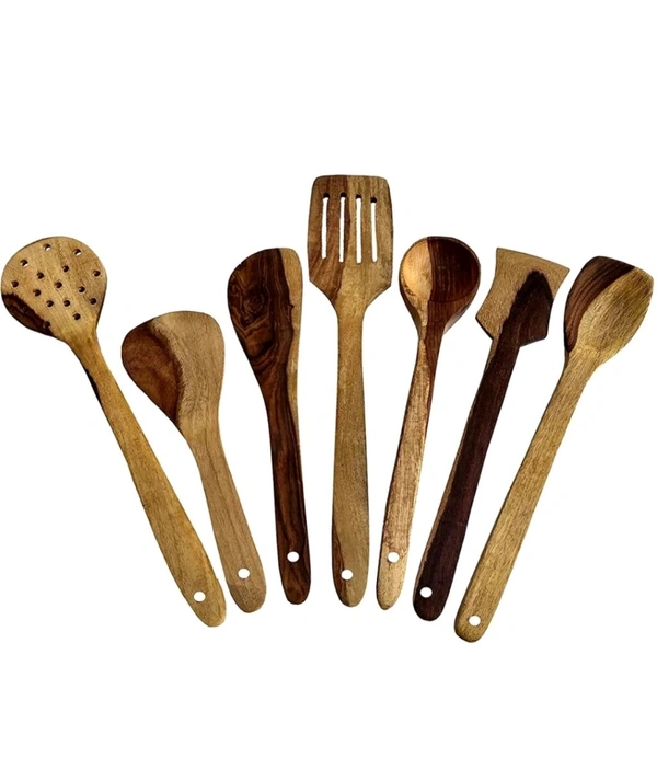 wooden hygienic kitchen tool set of 7 Kitchen Tool Set 