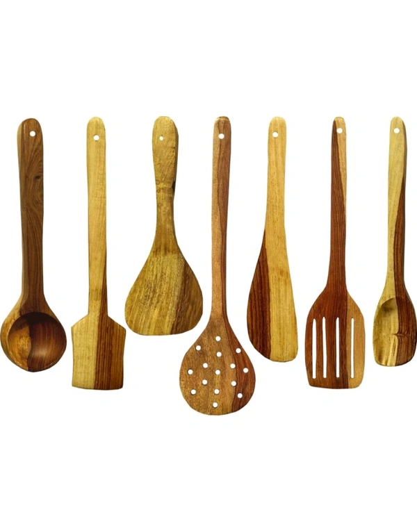 wooden hygienic kitchen tool set of 7 Kitchen Tool Set 