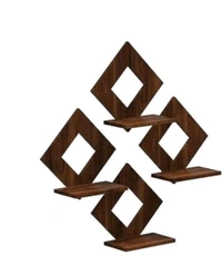 Decorative Wooden Pot Stand Set Of 4 Pc